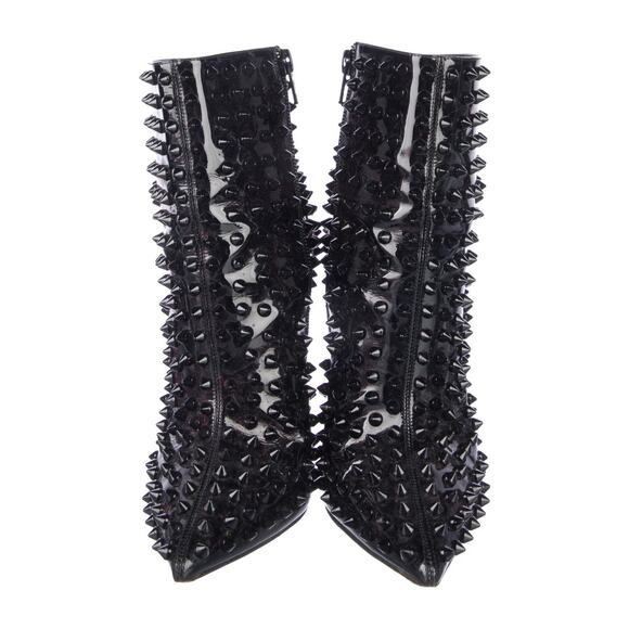 ❤️Christian Louboutin Spike Patent Leather Boots❤️ - Picture 3 of 5